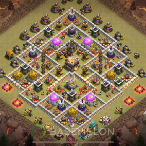 Town Hall Level 11 War Base Design 2025, Anti 2 Stars, Anti Everything, Layout #1361
