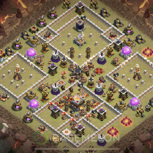 Rathaus Level 11 Progress Base, Anti Alles, Layout #140