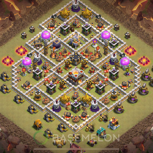 Town Hall Level 11 War Base Design 2025, Max Levels, Anti Everything, Layout #1601