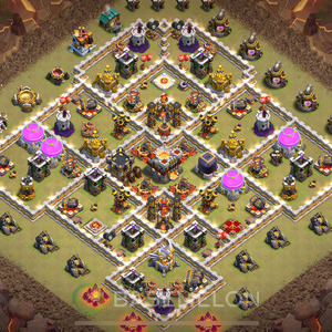 Town Hall Level 11 War Base Design 2025, Anti 3 Stars, Anti Everything, Layout #1626