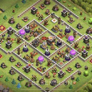 Town Hall Level 11 Farm Base Design 2025, Anti 2 Stars, Hybrid, Layout #1662