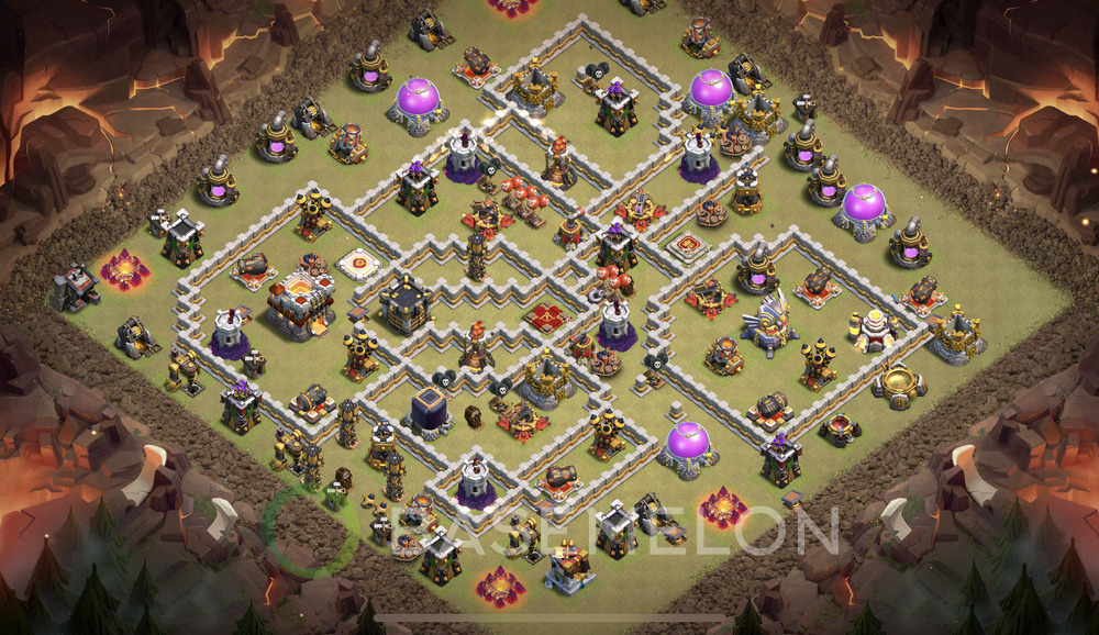 Town Hall Level 11 War Base Design 2025, Anti Everything, Layout #1669
