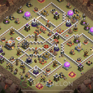 Town Hall Level 11 War Base Design 2025, Anti Everything, Layout #1669