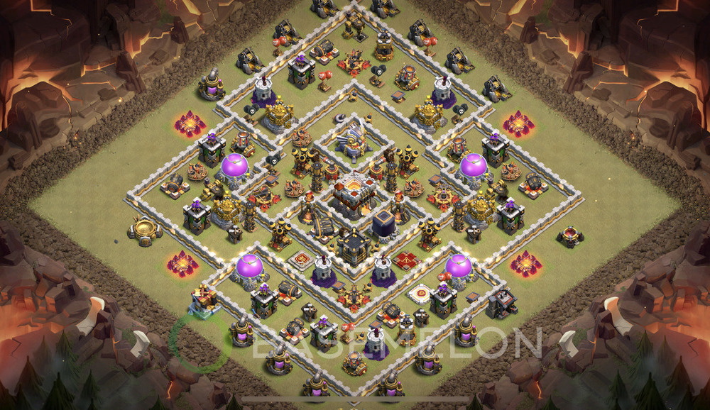 Rathaus Level 11 Krieg Base 2025, Anti 2 Sterne, Hybrid, Layout #1696