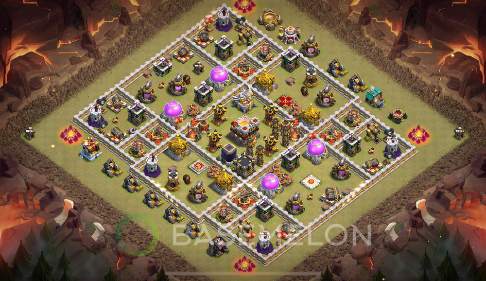 Rathaus Level 11 Krieg Base 2025, Anti 2 Sterne, Hybrid, Layout #1729