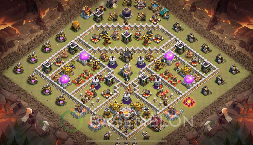 Town Hall Level 11 War Base Design 2025, Layout #1885