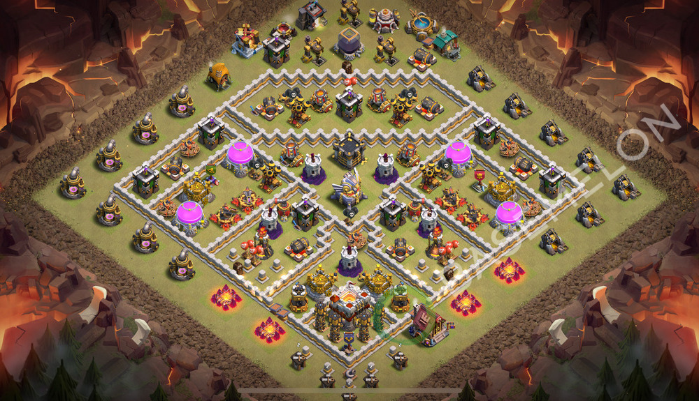 Aldea del Ayuntamiento Nivel 11 para Guerra Diseño 2026, #1885