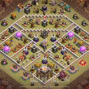 Town Hall Level 11 War Base Design 2025, Layout #1885