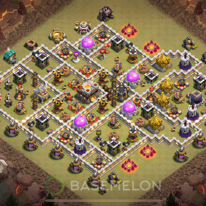 Town Hall Level 11 War Base Design 2025, Max Levels, Anti Everything, Layout #1965