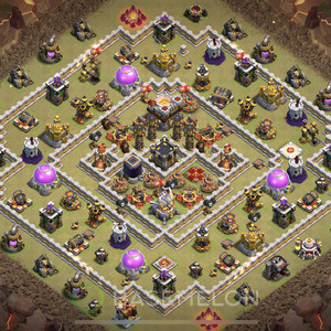 Rathaus Level 11 Krieg Base 2025, Anti 2 Sterne, Hybrid, Layout #1992