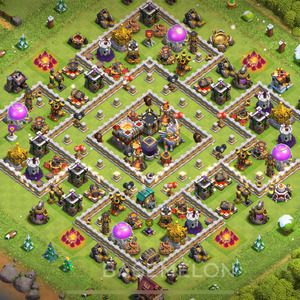 Town Hall Level 11 Trophy/Defense Base Design 2025, Anti 2 Stars, Legend League, Layout #2020