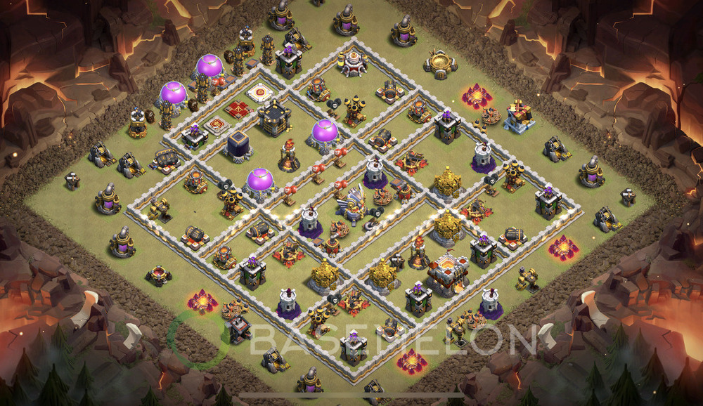 Town Hall Level 11 War Base Design 2025, Max Levels, Layout #2117