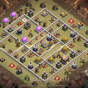 Town Hall Level 11 War Base Design 2025, Max Levels, Layout #2117