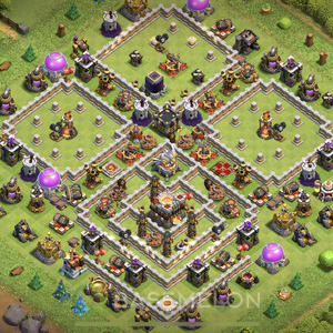 Town Hall Level 11 Trophy/Defense Base Design, Anti Everything, Layout #214