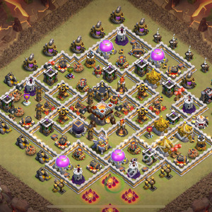 Town Hall Level 11 War Base Design 2025, Max Levels, Hybrid, Layout #2273