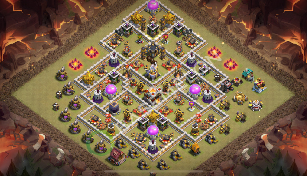 Town Hall Level 11 War Base Design 2025, Anti 2 Stars, Anti Everything, Layout #2275