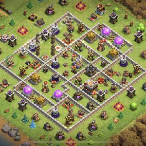 Town Hall Level 11 Trophy/Defense Base Design 2025, Hybrid, Layout #2289