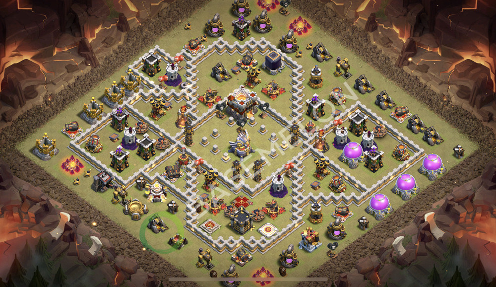 Town Hall Level 11 War Base Design 2025, Layout #2295
