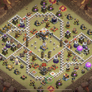 Town Hall Level 11 War Base Design 2025, Layout #2295