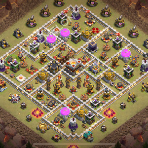 Town Hall Level 11 War Base Design 2025, Anti Everything, Hybrid, Layout #2426