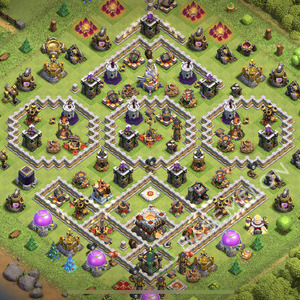 Hôtel de Ville Level 11 Trophées/Défense Base  2026, Anti Aérien, Village #2515