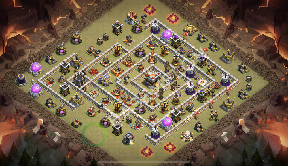 Rathaus Level 11 Krieg Base 2026, Anti 3 Sterne, Layout #2692