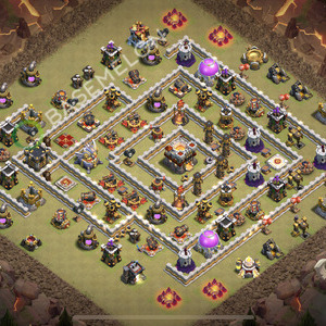 Rathaus Level 11 Krieg Base 2026, Anti 3 Sterne, Layout #2692