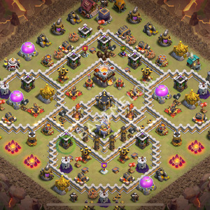 Town Hall Level 11 War Base Design 2026, Max Levels, Layout #2735