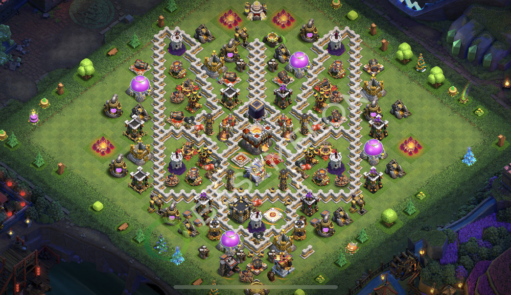 Town Hall Level 11 Trophy/Defense Base Design 2026, Layout #2773