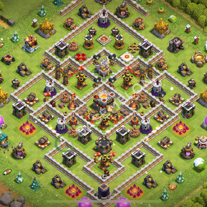 Town Hall Level 11 Trophy/Defense Base Design 2026, Anti Air, Layout #2828