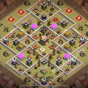 Aldea del Ayuntamiento Nivel 11 para Guerra, Anti Todo, Híbrido Diseño 2026, #2851