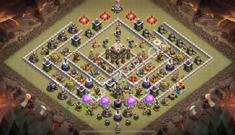 Town Hall Level 11 War Base Design 2026, Anti Air, Layout #2865