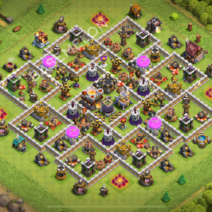 Town Hall Level 11 Trophy/Defense Base Design 2026, Anti 2 Stars, Anti Air, Layout #2896