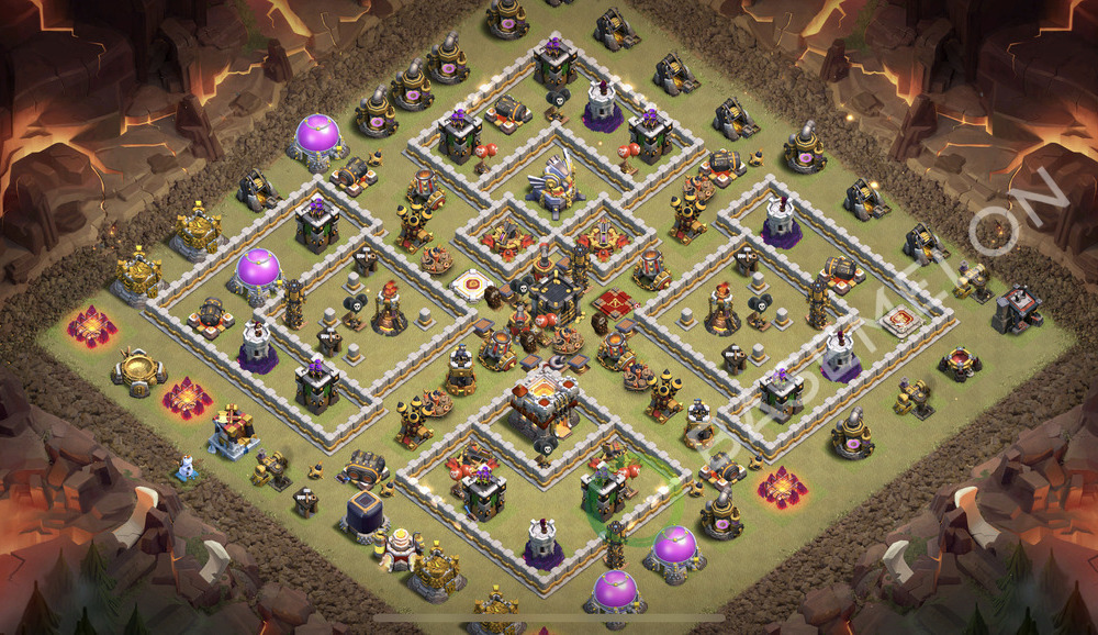 Town Hall Level 11 War Base Design 2026, Anti Everything, Layout #2942