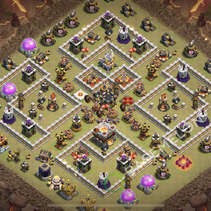 Town Hall Level 11 War Base Design 2026, Anti Everything, Layout #2942