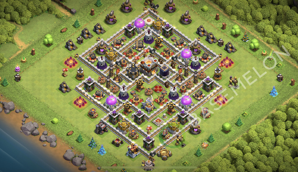 Town Hall Level 11 Farm Base Design 2026, Anti 3 Stars, Hybrid, Layout #2977