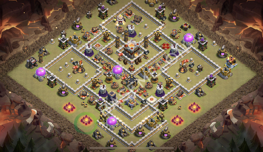 Town Hall Level 11 War Base Design 2026, Anti 3 Stars, Anti Everything, Layout #3080
