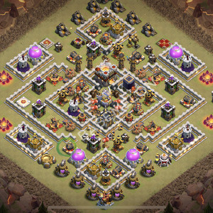 Town Hall Level 11 War Base Design 2026, Anti 3 Stars, Hybrid, Layout #3088