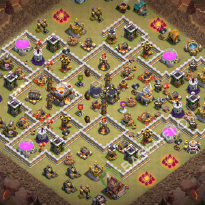 Town Hall Level 11 War Base Design 2026, Anti 3 Stars, Anti Air, Layout #3098