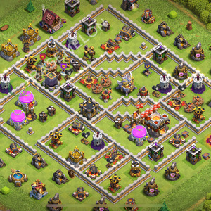 Aldea del Ayuntamiento Nivel 11 para Defensa, Anti 2 Estrellas Diseño 2026, #3104