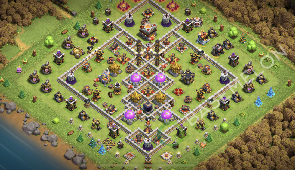 Hôtel de Ville Level 11 Farming Base  2026, Anti Tout, Hybride, Village #3148