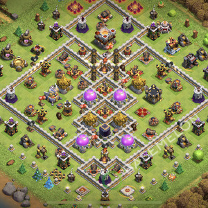 Hôtel de Ville Level 11 Farming Base  2026, Anti Tout, Hybride, Village #3148