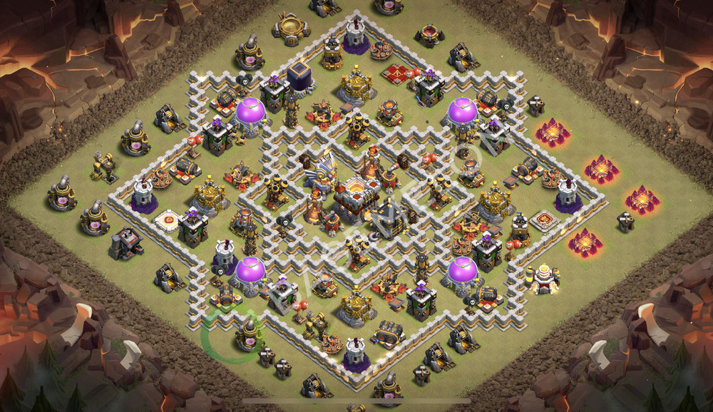 Town Hall Level 11 War Base Design 2026, Anti 2 Stars, Legend League, Layout #3199