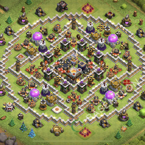 Aldea del Ayuntamiento Nivel 11 para Farming, Liga Leyenda, Híbrido Diseño 2026, #3234