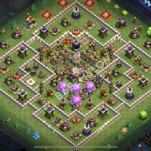 Aldea del Ayuntamiento Nivel 11 para Farming, Anti 2 Estrellas, Híbrido Diseño 2026, #3319