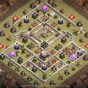 Town Hall Level 11 War Base Design 2026, Anti 3 Stars, Anti Everything, Layout #3322
