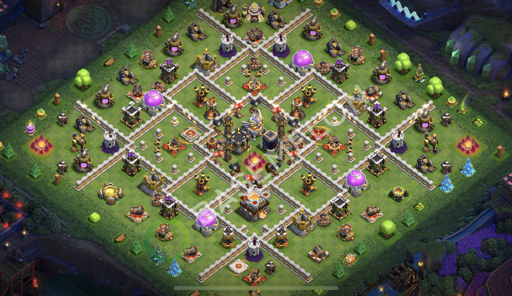 Aldea del Ayuntamiento Nivel 11 para Farming, Niveles Máximos Diseño 2026, #3350