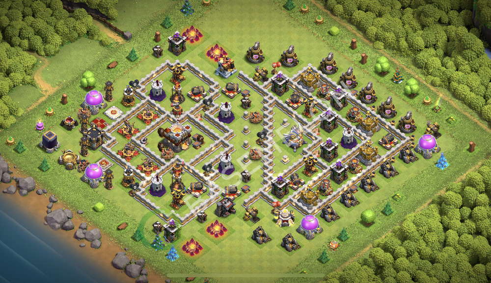 Aldea del Ayuntamiento Nivel 11 para Defensa, Anti Todo, Anti 3 Estrellas Diseño 2026, #3357