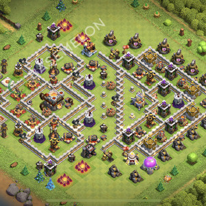 Aldea del Ayuntamiento Nivel 11 para Defensa, Anti Todo, Anti 3 Estrellas Diseño 2026, #3357