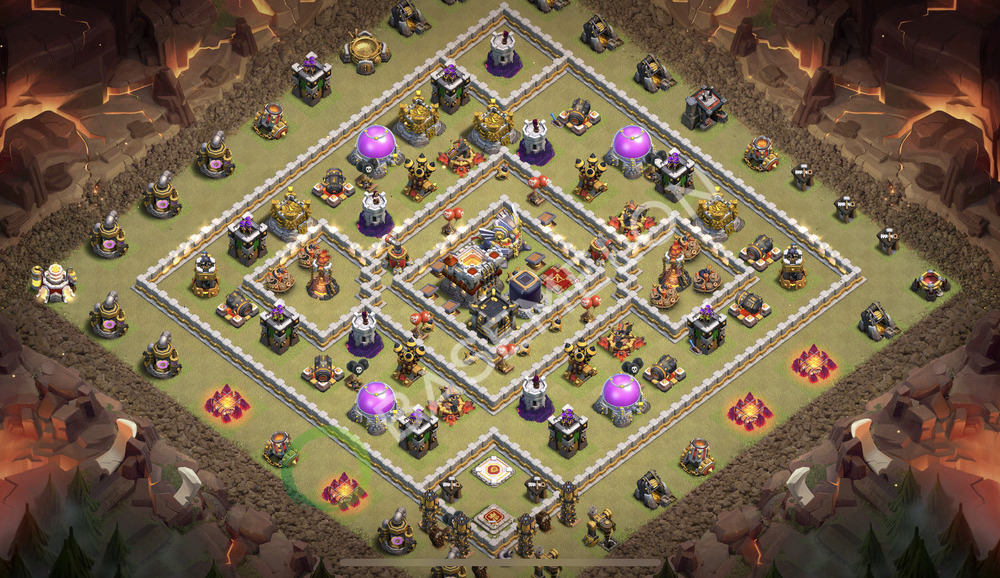 Town Hall Level 11 War Base Design 2026, Anti 2 Stars, Legend League, Layout #3376